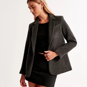 Blazer de lã mista
